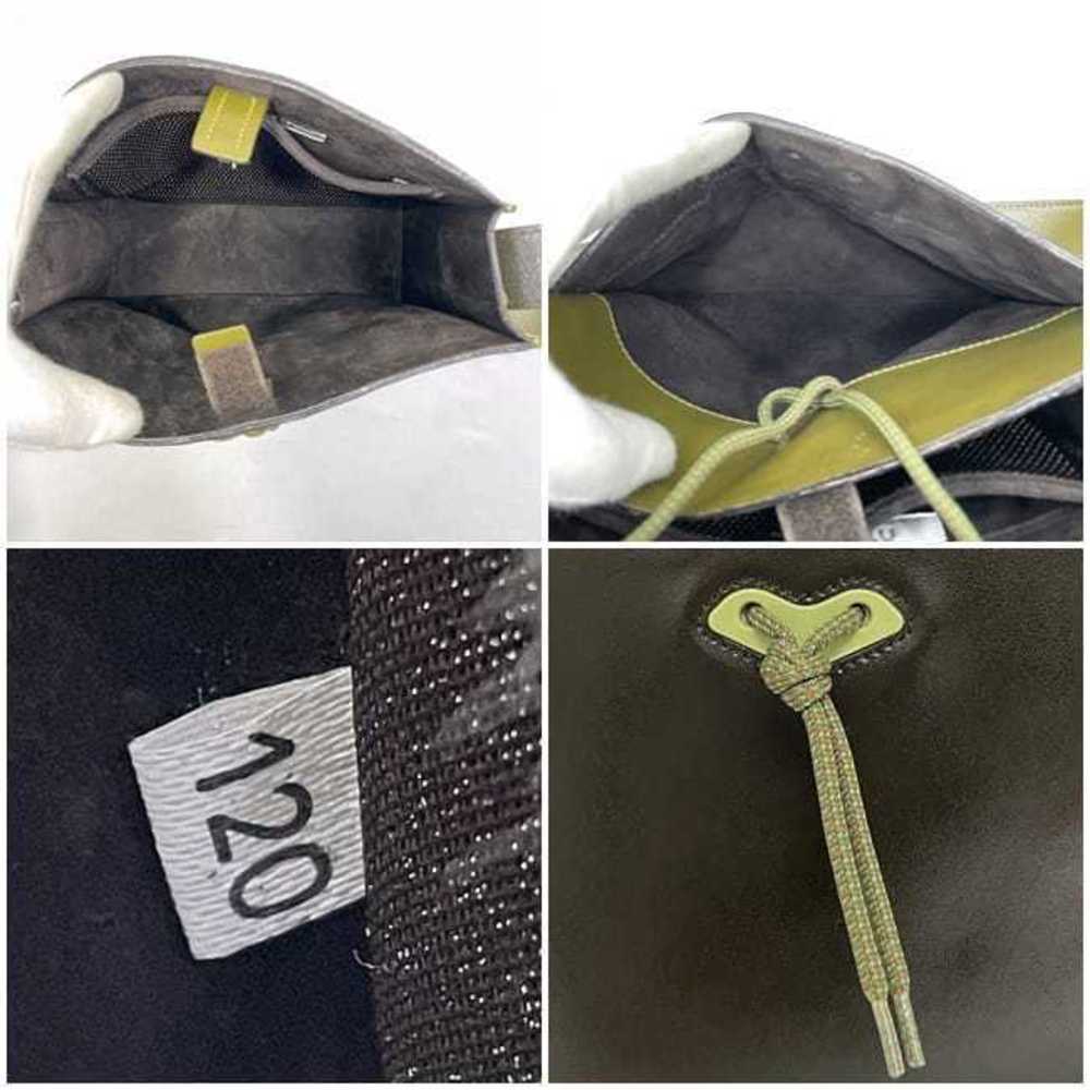 Miu Miu Khaki Black Bag Leather Green Shoulder Madras Shoulder Bag - Picture 3 of 9